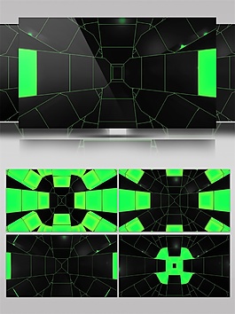 绿色方块卫星视频素材