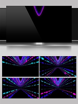 蓝光星际隧道视频素材