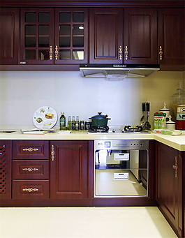 现代欧式厨房装修效果图