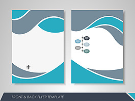 时尚商务单页折页设计矢量素材