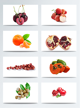 水果美味透明装饰素材合集