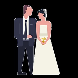 情侣结婚恋人情人png免抠图片