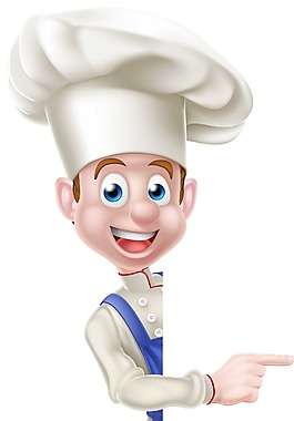 卡通糕点师傅png元素