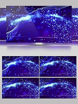 蓝色星际光束视频素材
