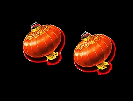 红色喜庆灯笼装饰素材