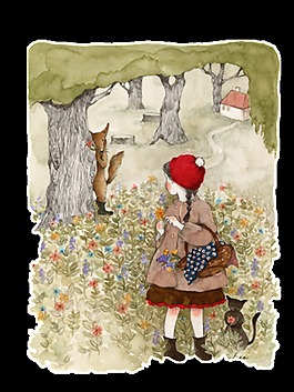 彩绘童话仙子图案元素