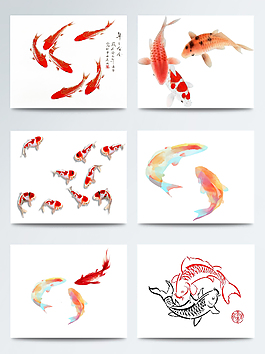 红色锦鲤年年有余合集