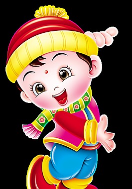 卡通儿童元宵节元素设计