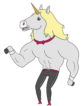 卡通动漫人身马头png元素