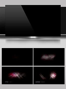 白色闪电光雾动态视频素材