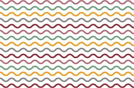 彩色波纹线条PNG元素