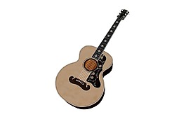 卡通木吉他png元素