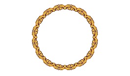 卡通黄色圆圈png元素