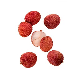 红色荔枝png元素