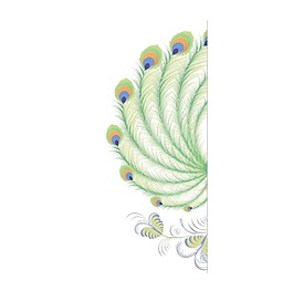 彩色孔雀羽毛png元素