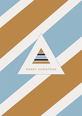 三色单色几何设计圣诞节背景矢量素材
