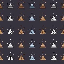 深灰色规则排列树木背景矢量素材