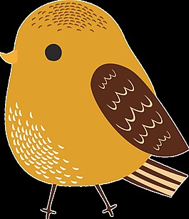 卡通小鸟免扣小鸟素材