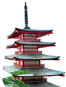 古代建筑皇宫宝塔png元素