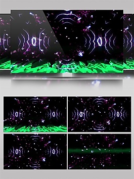 紫光迷踪音波视频素材