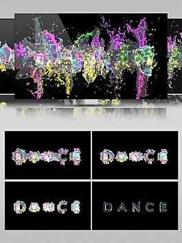 彩色梦幻水晶视频素材