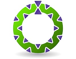 卡通创意圆圈png元素