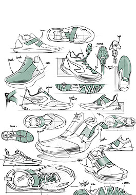 鞋子的概念设计产品jpg素材