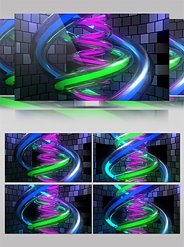 蓝色妖娆光束视频素材