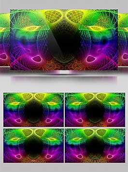 幻彩迷幻光雾视频素材