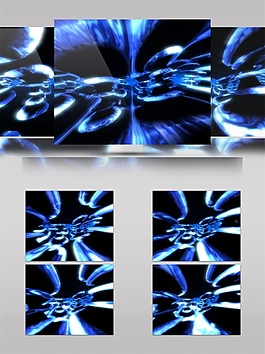 蓝色迷幻光雾视频素材