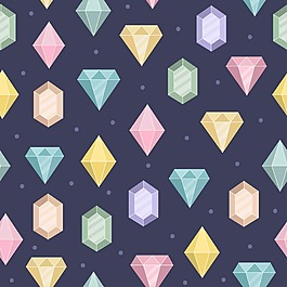 彩色卡通钻石背景图