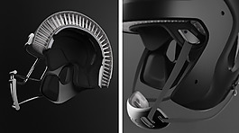 黑色多功能的安全橄榄球头盔jpg素材