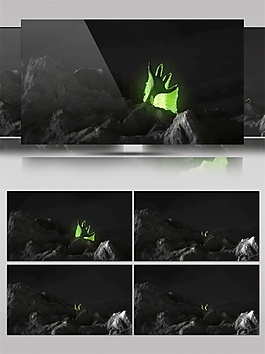 黑色光束陨石动态视频素材