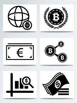 电子商务金融理财电子货币兑换图标
