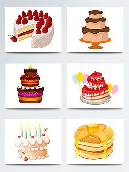 生日蛋糕糕点PNG素材