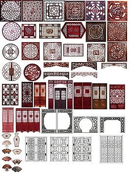 创意古典窗户装饰元素