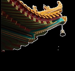 宫殿屋檐素材设计