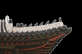 古典中式建筑屋檐素材