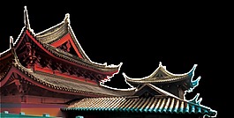 复古风屋檐图案