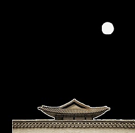 中式屋檐图案素材