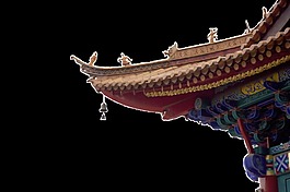 古风宫殿屋檐图案