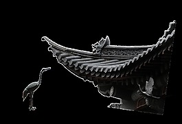 中国风古建筑屋檐图案