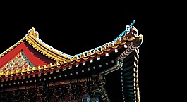 古代宫殿屋檐图案