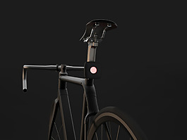 炫酷黑色单车和自行车锁jpg素材