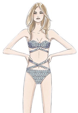 效果图夏泳衣促销海报淘宝女装温泉季泳装泳衣微淘海报淘宝性感泳衣