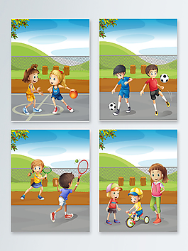 学生在学校创意背景图