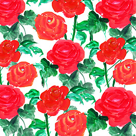 水彩装饰花卉素材