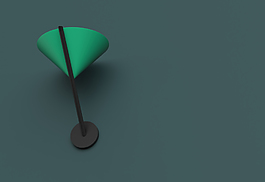4雨伞造型的绿色支架jpg