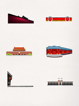 一组中国风复古建筑图片