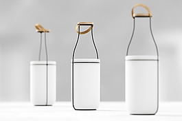 牛奶瓶造型创意的灯具jpg